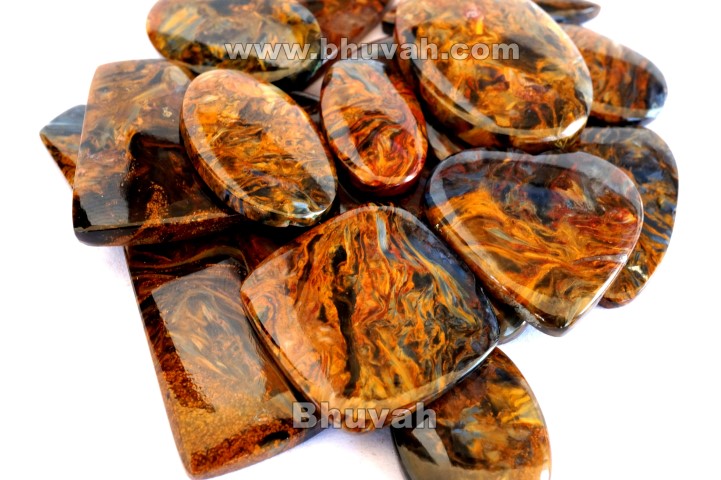 Gemstone - Stone - Cabochon - Gems - Pietersite - Gifts