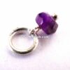 Amethyst Faceted Charm