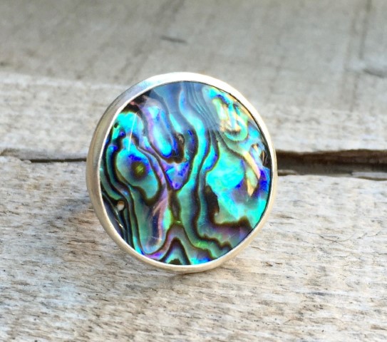 Abalone 925 Silver Ring