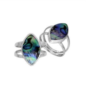 Abalone Shell 925 Silver Ring