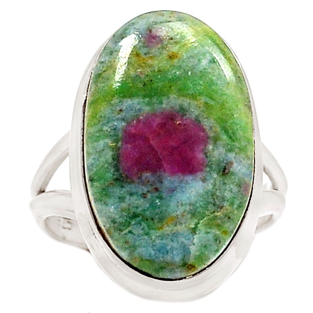 Natural Ruby Fuchsite Ring