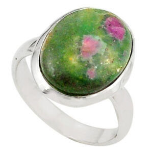 Natural Ruby Fuchsite Stone Ring