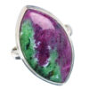 Natural Ruby Zoisite Stone Ring