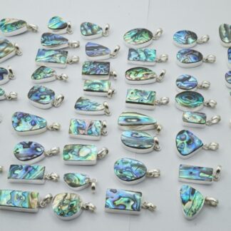 925 Silver Abalone Shell Pendant 50 Pieces Wholesale Lot Price