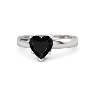Black Onyx Heart Shape Ring Price