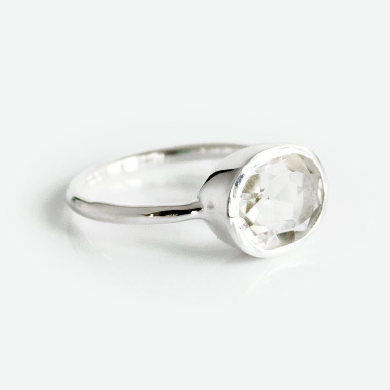 Crystal Clear Quartz Ring
