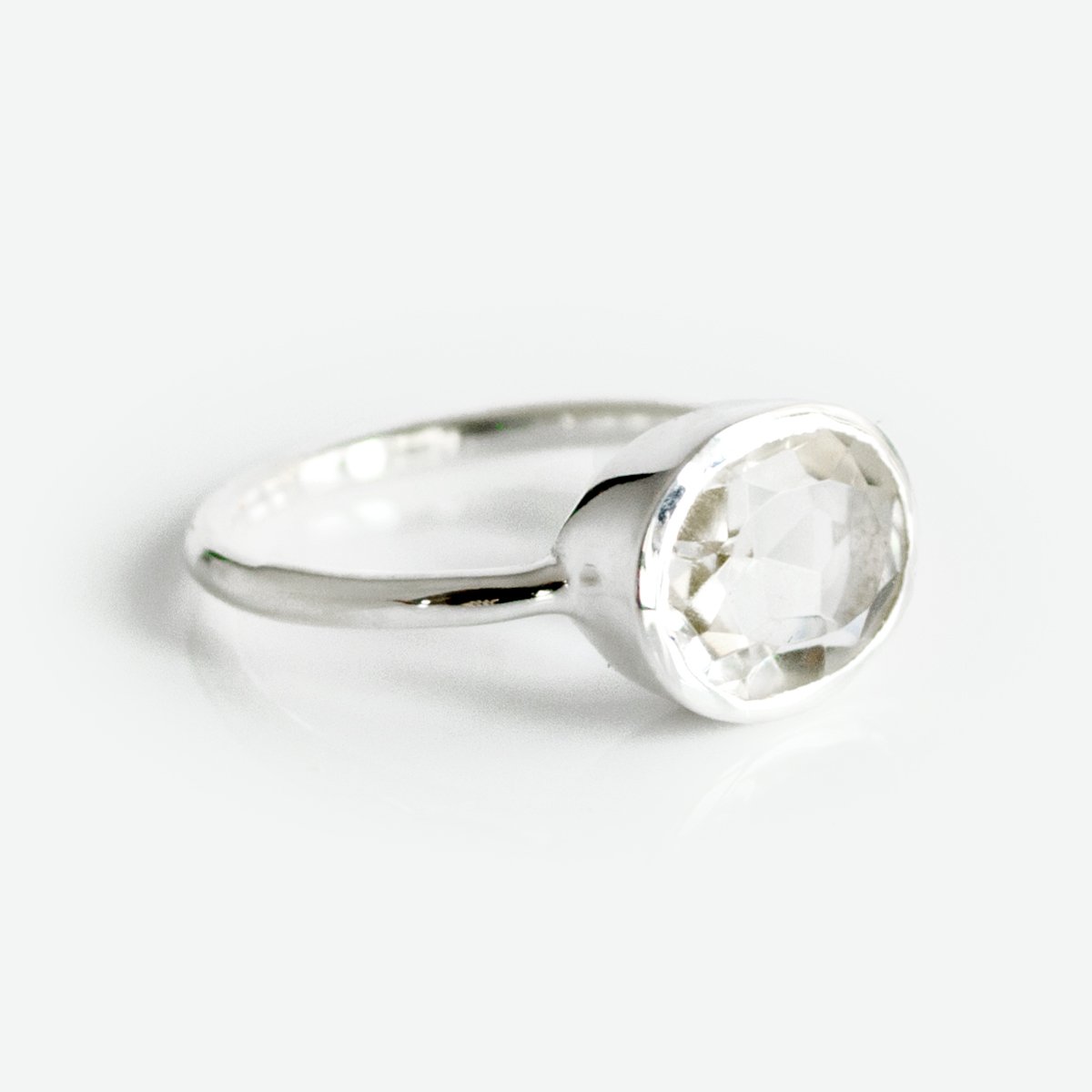 Crystal Clear Quartz Ring