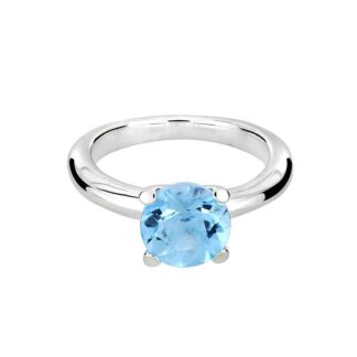 Round Blue Topz Ring Price