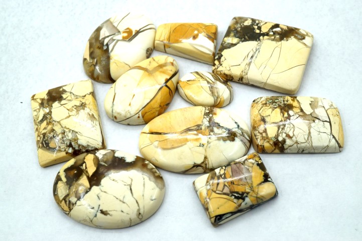brecciated mookaite stones prices 10 pieces gemstones cabochons