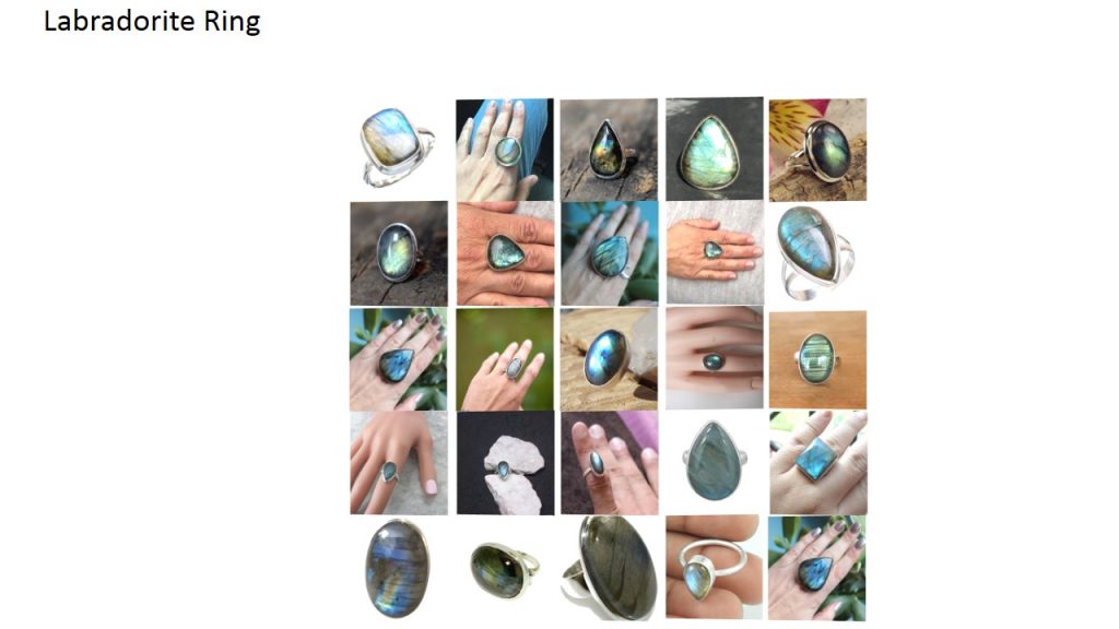 labradorite stone natural gemstone cabochon 925 sterling silver ring