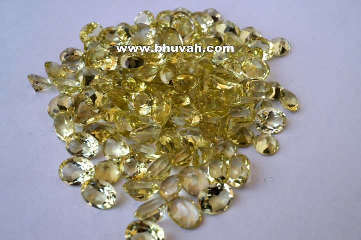Lemon Quartz 9x7mm Oval Shape Faceted Cut Stone Gemstone Price Per Carat