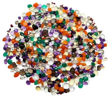 Mixed Loose Gemstones, Multi color Stones~ Faceted Mix Gemstones~ Mixed  Loose Stone Lot~ Mix Shape Semi Precious Stones - Bhuvah