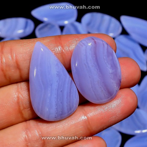 Top Quality Blue Lace Agate Cabochon Lot, 100% Natural Blue Lace Agate Loose Gemstone Lot, Jewelry Making Smooth Stone Wholesale Lot