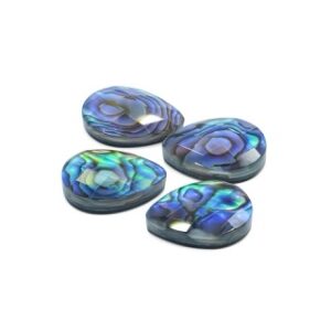 Genuine Abalone Shell Cabochons – Iridescent, Organic, and One-of-a-Kind 1 Piece Pear Shape