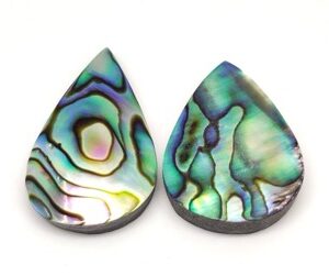 Genuine Abalone Shell Cabochons – Iridescent, Organic, and One-of-a-Kind 1 Piece Pear Shape