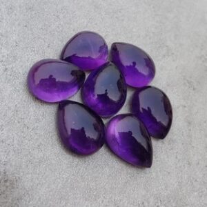 Pear Shape Amethyst Soft Tapered and Naturally Beautiful 1 Piece