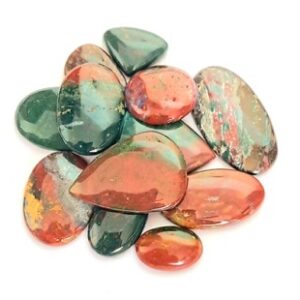 Natural Blood Stone Cabochon 100 gram Wholesale Lot 9-11 Pieces Gemstone for Retailer Wholesaler Jeweler