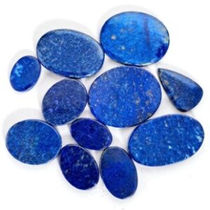 Natural Lapis Lazuli Cabochon Wholesale 100 gram Gemstone 9-11 Pieces Lot Mix Size Shape for Jeweler Wholesaler Retailer