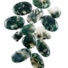 Natural Moss Agate Cabochon 100 gram Gemstone 9-11 Pieces Mix Size Shape Lot