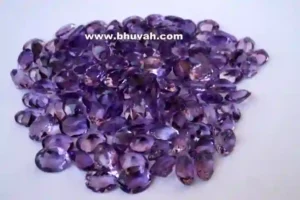 Faceted Amethyst 9x7mm Oval Shape
