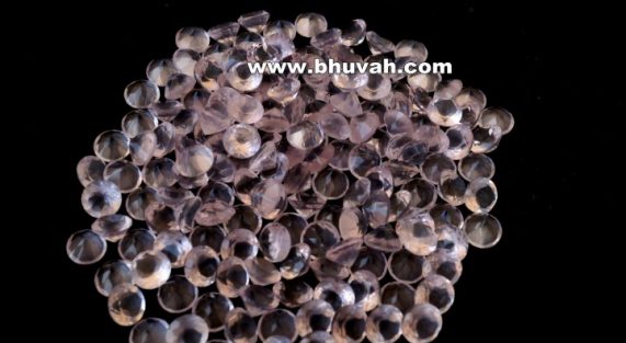 Rose Quartz 7mm Round Shape Faceted Stone Gemstone Price Per Carat