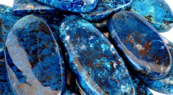 Gemstone - Stone - Cabochon - Gems - Azurite - Gifts